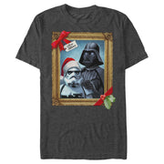 Men's Star Wars Christmas Vader Trooper Family Photo  Adult T-Shirt