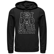 Men's Star Wars Father's Day Best Dad Darth Vader Helmet  Adult Pull Over Hoodie