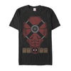 Men's Marvel Halloween Deadpool Cartoon Costume  Adult T-Shirt