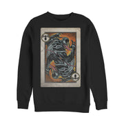 Men's Marvel Venom Playing Card  Adult Sweatshirt