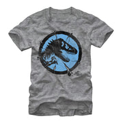 Men's Jurassic World Cracked T. Rex Logo  Adult T-Shirt