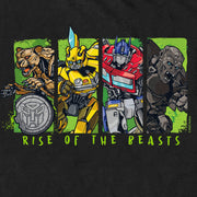 Men's Transformers: Rise of the Beasts Movie Logo Character Squares  Adult T-Shirt