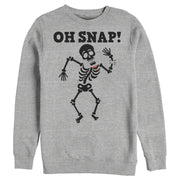 Men's Lost Gods Halloween Oh Snap  Adult Sweatshirt