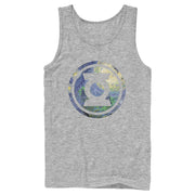 Men's Justice League Green Lantern Starry Night Logo  Adult Tank Top