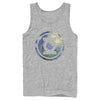 Men's Justice League Green Lantern Starry Night Logo  Adult Tank Top