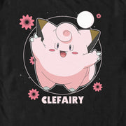 Men's Pokemon Clefairy Moonlit Dance  Adult T-Shirt