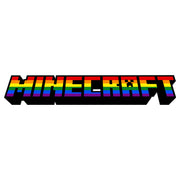 Men's Minecraft Rainbow Logo  Adult T-Shirt