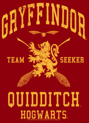 Men's Harry Potter Gryffindor Quidditch Gold Team Seeker  Adult T-Shirt