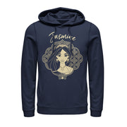 Men's Aladdin Jasmine Ornate Frame  Adult Pull Over Hoodie