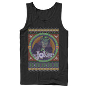 Men's Batman Ugly Christmas Joker  Adult Tank Top