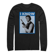 Men's Star Wars Han Solo Quote I Know  Adult Long Sleeve Shirt