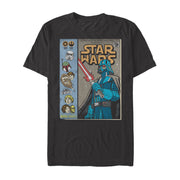 Men's Star Wars Darth Vader Comic Book Cover  Adult T-Shirt