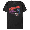 Men's Courage the Cowardly Dog Dog Fright Logo  Adult T-Shirt