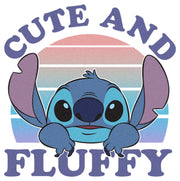 Men's Lilo & Stitch Cute and Fluffy  Adult T-Shirt