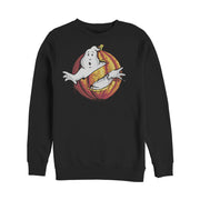 Men's Ghostbusters Halloween Pumpkin Logo  Adult Sweatshirt