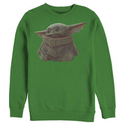 Men's Star Wars: The Mandalorian The Child Portrait  Adult Sweatshirt