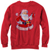 Men's Lost Gods Ugly Christmas Santa Claus Party Time  Adult Sweatshirt