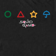 Men's Squid Game Colorful Symbols  Adult T-Shirt