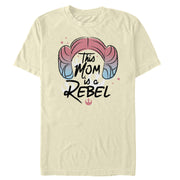 Men's Star Wars Mother's Day Leia Rebel Mom  Adult T-Shirt