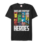 Men's Marvel Father's Day Avengers Everyday Heroes  Adult T-Shirt