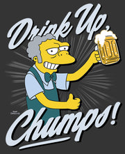 Men's The Simpsons Drink Up, Champs  Adult Sweatshirt