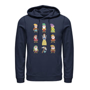 Men's Snow White and the Seven Dwarves Pixels  Adult Pull Over Hoodie