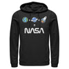 Men's NASA Emoji Space Logo Equation  Adult Pull Over Hoodie