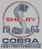 Men's Shelby Cobra Distressed High Performance Logo  Adult T-Shirt