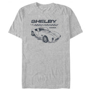 Men's Shelby Cobra Sports Car Sketch  Adult T-Shirt