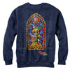 Men's Nintendo Legend of Zelda Stained Glass  Adult Sweatshirt