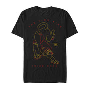 Men's Lion King Artistic Scar Crawl  Adult T-Shirt