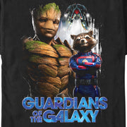 Men's Guardians of the Galaxy Vol. 3 Groot and Rocket Poster  Adult T-Shirt