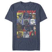 Men's Star Wars Comic Strip Cartoon Group  Adult T-Shirt