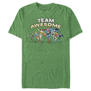 Men's Justice League Team Awesome Perspective  Adult T-Shirt