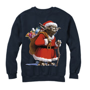 Men's Star Wars Christmas Santa Yoda  Adult Sweatshirt