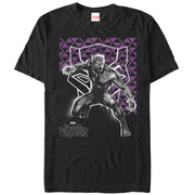 Men's Marvel Black Panther 2018 Geometric Pattern  Adult T-Shirt