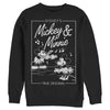 Men's Mickey & Friends Playing Violin Music Poster  Adult Sweatshirt