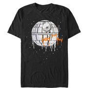 Men's Star Wars Halloween Death Star Drip  Adult T-Shirt