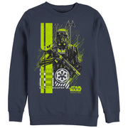 Men's Star Wars Rogue One Death Trooper Battle Stance  Adult Sweatshirt