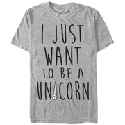 Men's Lost Gods I Just Want to be a Unicorn  Adult T-Shirt