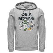 Men's Lightyear On a Mission Group  Adult Pull Over Hoodie