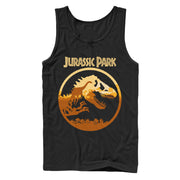 Men's Jurassic Park T. Rex Sunset Silhouette  Adult Tank Top