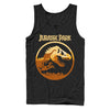 Men's Jurassic Park T. Rex Sunset Silhouette  Adult Tank Top