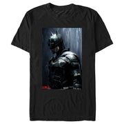 Men's The Batman In the Rain Poster  Adult T-Shirt