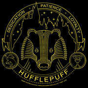 Men's Harry Potter Hufflepuff House Emblem  Adult Sweatshirt