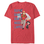 Men's The Incredibles Super Dads Don't Need Capes  Adult T-Shirt