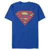 Men's Superman Distressed Logo  Adult T-Shirt