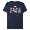 Men's Marvel The Falcon and the Winter Soldier Photo Logo  Adult T-Shirt