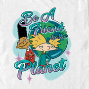 Men's Hey Arnold! Befriend the Planet  Adult T-Shirt