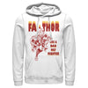 Men's Marvel Fa-Thor Like a Dad Only Mightier Comic Thor  Adult Pull Over Hoodie